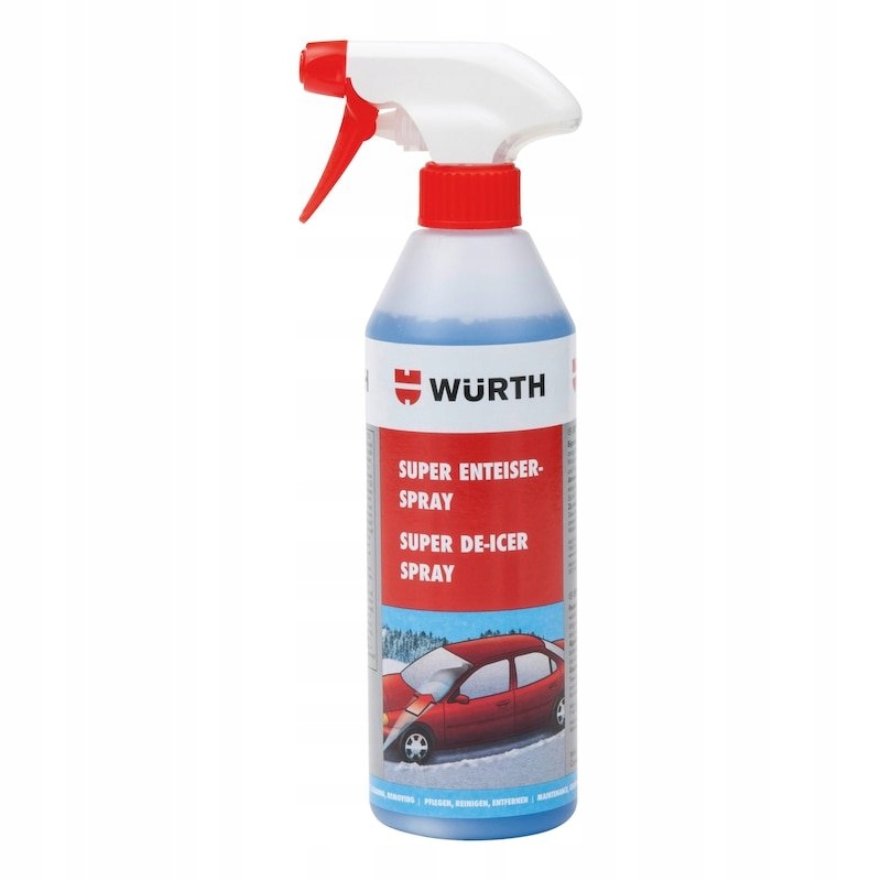 Odmrażacz do szyb Würth Super – 500 ml | Szybkie i skuteczne usuwanie lodu i szronu